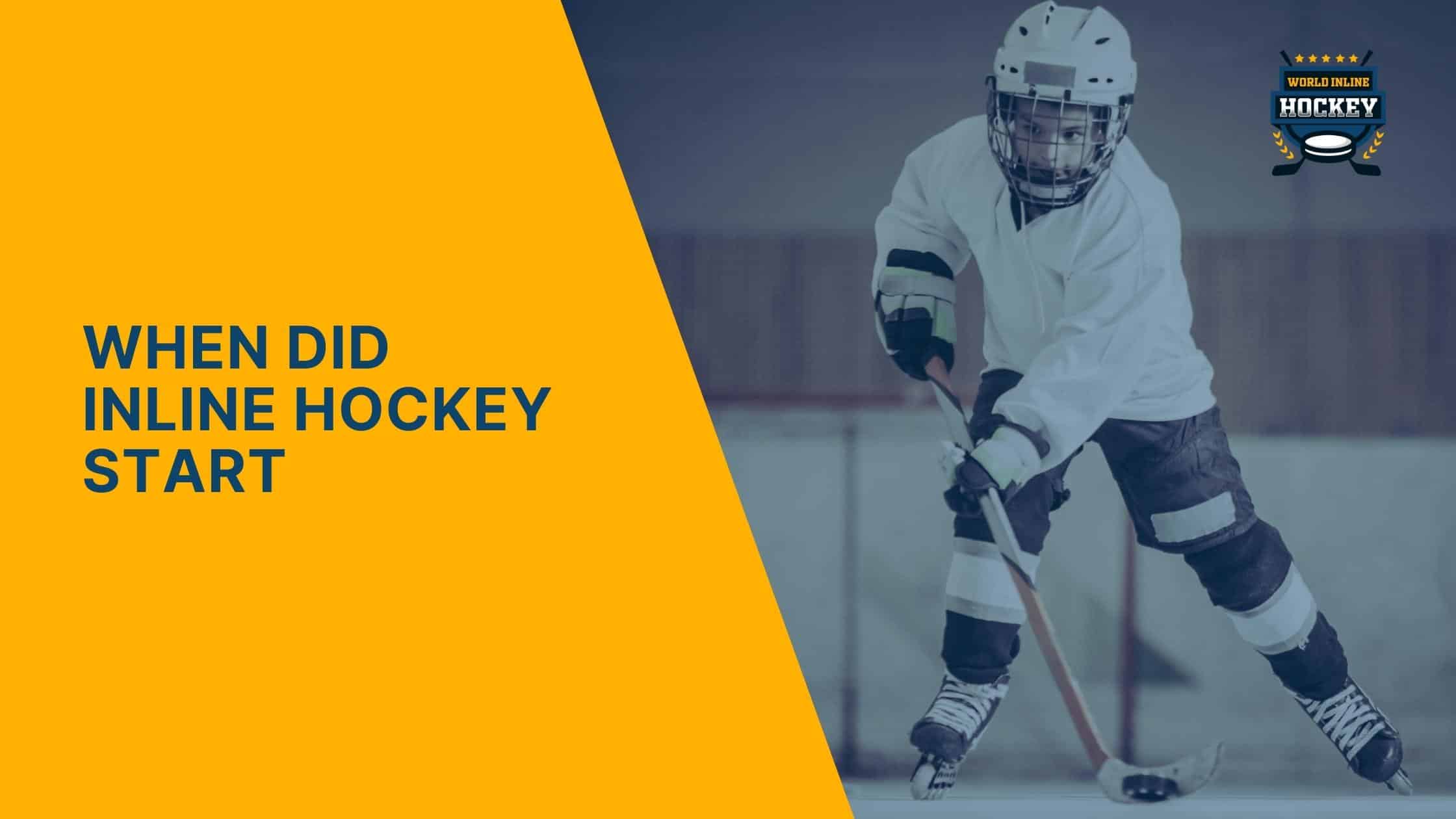 when did inline hockey start